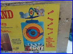 VTG 1968 Marx Targetland Rifle Range Tin Target Shooting Game With Box Shelf I1