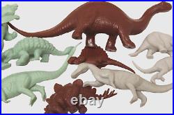 VTG 1971 Marx Dinosaurs Cavemen Prehistoric Play Set #3398 Plastic Toy USA w Box