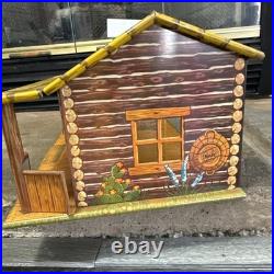 VTG 50'S Marx BAR-M-RANCH Tin Litho Log Cabin LAZY DAY FARM Set 99+ Accessories