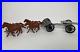 VTG Marx Civil War Caisson with Extension Firing Cannon Brown Horses Cannon Balls