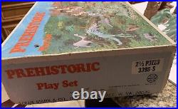 VTG Marx Figures Prehistoric Play Set Dinosaurs Cavemen 1971 AS Shown Parts