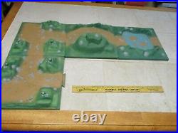 VTG Marx Playset Battleground Terrain 12x12 Plastic Original Base Army Painted