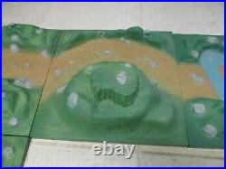 VTG Marx Playset Battleground Terrain 12x12 Plastic Original Base Army Painted