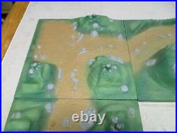 VTG Marx Playset Battleground Terrain 12x12 Plastic Original Base Army Painted