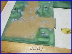 VTG Marx Playset Battleground Terrain 12x12 Plastic Original Base Army Painted