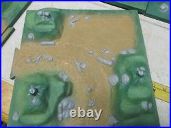 VTG Marx Playset Battleground Terrain 12x12 Plastic Original Base Army Painted