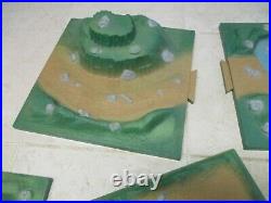 VTG Marx Playset Battleground Terrain 12x12 Plastic Original Base Army Painted