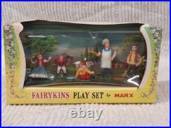 VTG Marx RARE FAIRYKINS Play Set Simple Simon & The Pie Man Original Box