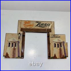 VTG Marx Zorro 1958 Playset Walt Disney Production Building, 6 Walls & Entrance