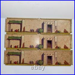 VTG Marx Zorro 1958 Playset Walt Disney Production Building, 6 Walls & Entrance