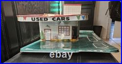 Vintafe MARX 1950's Tin Litho Service Center Car Laundry Car Sales