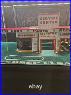 Vintafe MARX 1950's Tin Litho Service Center Car Laundry Car Sales