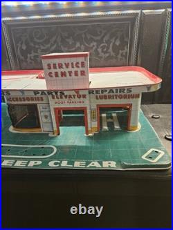 Vintafe MARX 1950's Tin Litho Service Center Car Laundry Car Sales