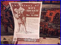 Vintage 1950-60's Marx DAVY CROCKETT at the ALAMO Play Set withBox playset Disney