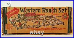 Vintage 1950 Marx Complete Western Ranch Set