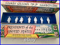 Vintage 1950's 5 Series Set IOB Marx Toys Minature Presidents of the US