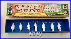 Vintage 1950's 5 Series Set IOB Marx Toys Minature Presidents of the US