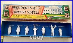 Vintage 1950's 5 Series Set IOB Marx Toys Minature Presidents of the US