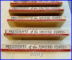 Vintage 1950's 5 Series Set IOB Marx Toys Presidents of the United States