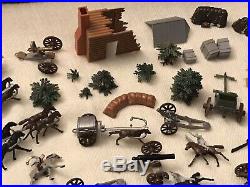 Vintage 1950's/'60's Marx Play Set Blue And Gray Armies Soldiers Civil War