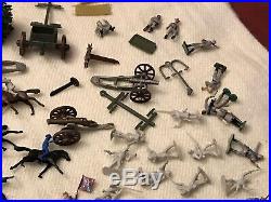 Vintage 1950's/'60's Marx Play Set Blue And Gray Armies Soldiers Civil War