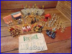 Vintage 1950's BEN HUR Marx PLAYSET With MANY FIGURES PARTS