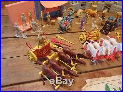 Vintage 1950's BEN HUR Marx PLAYSET With MANY FIGURES PARTS