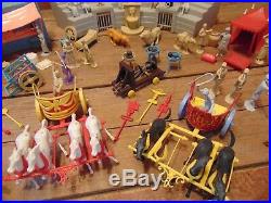 Vintage 1950's BEN HUR Marx PLAYSET With MANY FIGURES PARTS