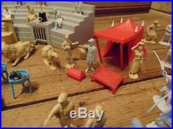 Vintage 1950's BEN HUR Marx PLAYSET With MANY FIGURES PARTS