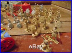 Vintage 1950's BEN HUR Marx PLAYSET With MANY FIGURES PARTS