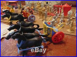 Vintage 1950's BEN HUR Marx PLAYSET With MANY FIGURES PARTS