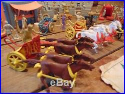 Vintage 1950's BEN HUR Marx PLAYSET With MANY FIGURES PARTS