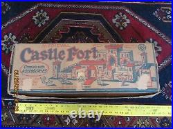 Vintage 1950's Louis Marx Medieval Castle Fort #4709 with Original Box