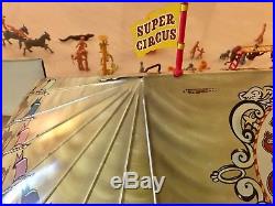 Vintage 1950's MARX SUPER CIRCUS Play Set with Tent, Side Show, Characters, Box