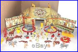 Vintage 1950's MARX SUPER CIRCUS Play Set with Tent, Side Show, Characters & Etc
