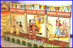 Vintage 1950's MARX SUPER CIRCUS Play Set with Tent, Side Show, Characters & Etc