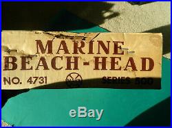 Vintage 1950's Marine Beach-Head Play Set Toy #4731 Series 500 Marx with Box