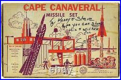 Vintage 1950's Marx Cape Canaveral Astronaut Missile Base Playset withInsert & Box