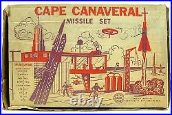 Vintage 1950's Marx Cape Canaveral NASA Astronaut Missile Base Play Set withBox