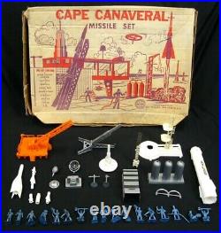 Vintage 1950's Marx Cape Canaveral NASA Astronaut Missile Base Play Set withBox