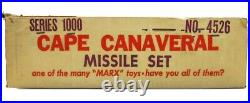 Vintage 1950's Marx Cape Canaveral NASA Astronaut Missile Base Play Set withBox