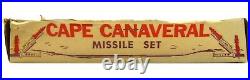 Vintage 1950's Marx Cape Canaveral NASA Astronaut Missile Base Play Set withBox