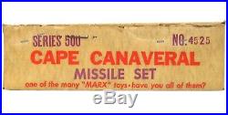 Vintage 1950's Marx Cape Canaveral Space Base Astronaut Rocket Missile Playset