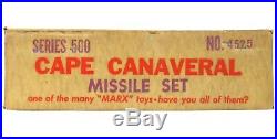 Vintage 1950's Marx Cape Canaveral Space Base Astronaut Rocket Missile Playset