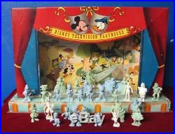 Vintage 1950's Marx Disney Television Playhouse Mickey Mouse Set