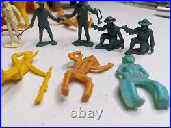 Vintage 1950's Marx Fort Apache Play Set Lot Figures and Fort