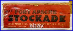 Vintage 1950's Marx Fort Apache Play set