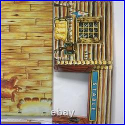 Vintage 1950's Marx Fort MacKenzie Apache Stockade Playset #846 T Cohn Box