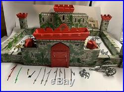 Vintage 1950's Marx Medieval Castle Fort Playset