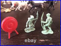 Vintage 1950's Marx Playset Robin Hood And His Merry Men +54mm Figures